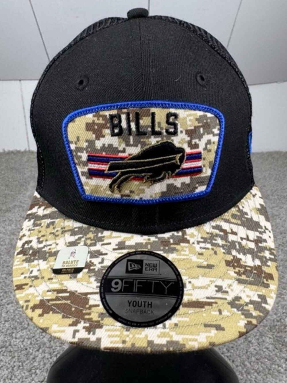Buffalo Bills New Era 2021 Salute to Service 9Fifty Adjustable Youth Hat Cap